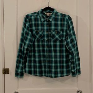 Gander Mountain Turquoise Flannel Shirt